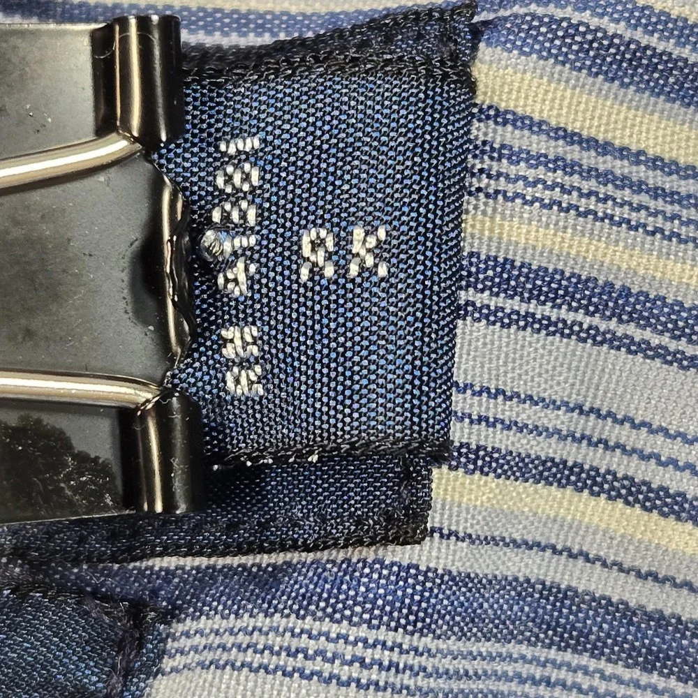 Polo Ralph Lauren Jerome Shirt Mens XL Blue Striped‎ Cotton Button Front Casual